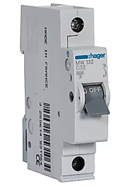 HAGER /MCB MW132 1P 32A 3KA C-32A OTOMATİK SİGORTA