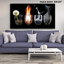 MERCAN MOBİLYA AKSESUAR ,70*130 , ELEMENTLER KANVAS TABLO