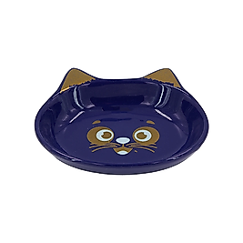 Lacivert Seramik Mama Kabı Kedi (250 Ml )