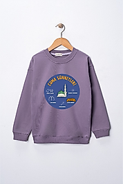 Çocuk "Cuma Sünnetleri" Baskılı Pamuklu Sweat