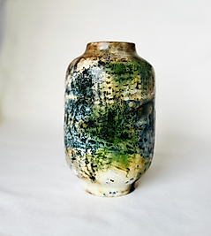 Mini Silindir Sagar Vazo Yeşil Mavi