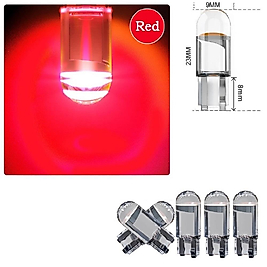 ( 2 X ADET ) 1 TAKIM LED T10 DİPSİZ AMPUL 12V DIAMOND PINE RED (5W DİPSİZ AMPUL ELMAS CAM KIRMIZI)