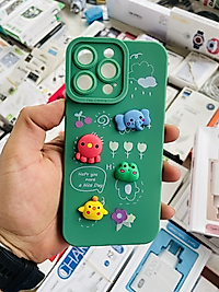 iPhone 14 Pro Max Ayıcık Kabartmalı Telefon Kılıfı