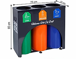 GERİ DÖNÜŞÜM GRUBU 3'LÜ (BOYALI, KAFESLİ) ( KDV DAHİL )