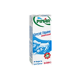 Pınar Süt Yarım Yağlı 200 Ml