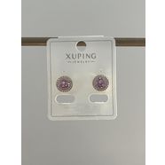 Xuping Pembe Taşlı Küpe