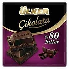 ÜLKER KARE BİTTER % 80 KAKAO 60GR