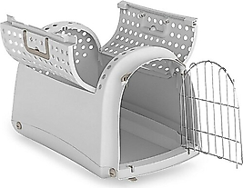 IMAC LINUS CABRIO ÜSTÜ AÇILIR EVCİL HAYVAN TAŞIMA. ÇANTASI GRI 52,5X32X34,5CM