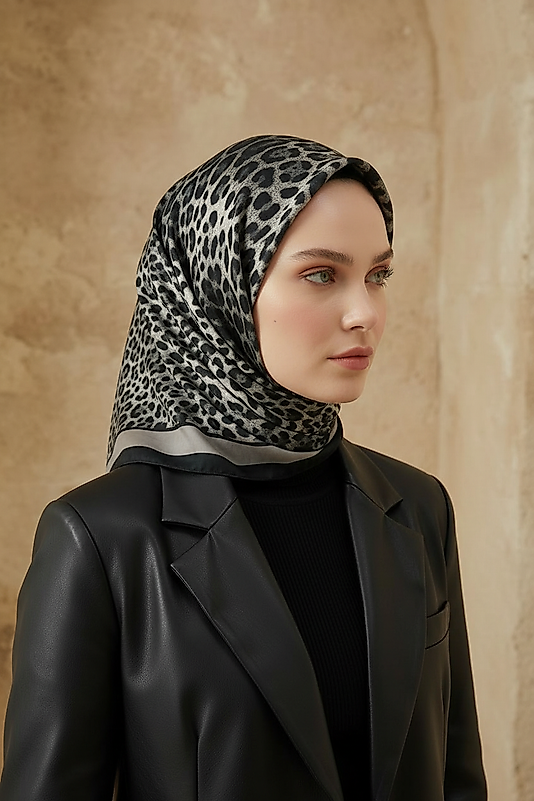 Spring Eşarp Leopar Yeni Desen