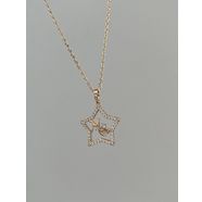 Xuping Rose-Gold Yıldız Mom Kolye