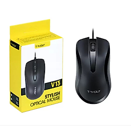 T-Wolf V13 Kablolu Optik Mouse (Siyah)