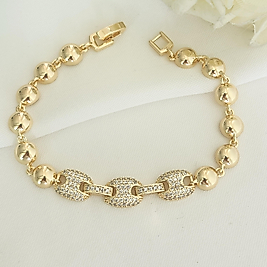 14K Button Xuping Bileklik