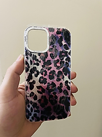 İPhone 12 - 12 Pro Uyumlu Leopar Telefon Kılıfı Model-7