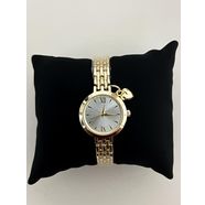 Gold Charm Detaylı Yuvarlak Saat