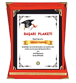 BAŞARI  PLAKETİ