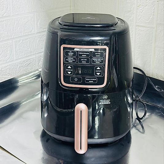 KARACA Air Pro Cook XL 2 in 1 Konuşan Airfryer Black Chrome 4L
