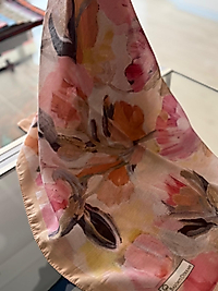 BAŞÖRTÜ DÜKKANI SOFT EŞARP FLORAL DESEN LATTE