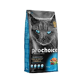 Prochoice 34 Somonlu ve Pirinçli Düşük Tahıllı Yetişkin Kedi Maması (15 kg)