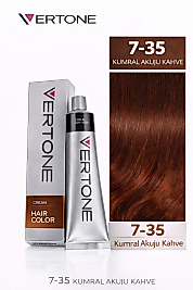 VERTONE SAÇ BOYASI 60 ML. (7-35 KUMRAL AKUJU KAHVE)