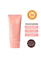 PRETTYSKIN Spf 50+ Pa++++ Ton Eşitleyici Pembe Renkli Güneş Kremi 50ml