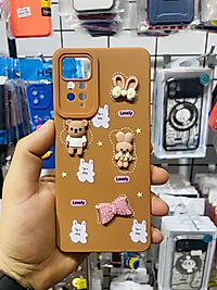 Redmi Note 11 Pro - Note 12 Pro 4G Ayıcık Kabartmalı Telefon Kılıfı
