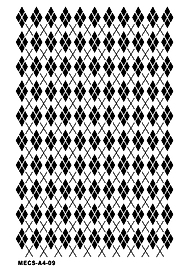 Modern Etnik Stencil MECS-A4-09 (25x36)