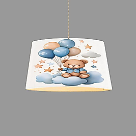 Minibabyroom Ayıcık ve BalonlarTemalı Çocuk Odası Sarkıt Avize