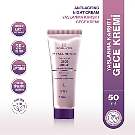 Biobellinda Hyaluronic Yaşlanma Karşıtı Gece Kremi (35+) 50 Ml