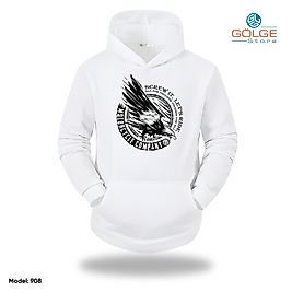 Motorcu Model Slimfit Kapüşönlu Hoodie Erkek kadın Sweatshirt