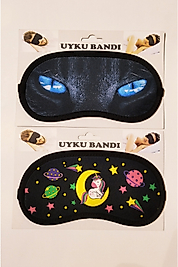2 Li Uyku Bandı Eğlenceli Figürlü Her Yaşa Uygun