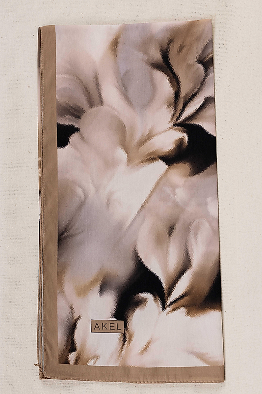 DESENLİ FRANSIZ İPEĞİ EŞARP DESEN-1