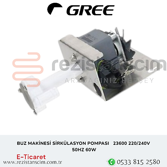 BUZ MAKİNESİ SİRKÜLASYON POMPASI 23600 220/240V  50HZ 60W
