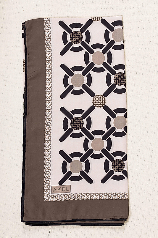 Desenli Alfa Silk Eşarp