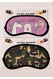 2 Li Uyku Bandı Eğlenceli Figürlü Her Yaşa Uygun