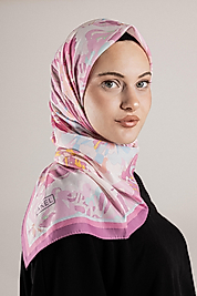 DESENLİ FRANSIZ İPEĞİ EŞARP DESEN-4