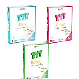345 - TYT Fizik Kimya Biyoloji Seti  Soru Bankası 2026 -Üçdörtbeş  GÜNCEL BASKI