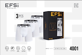 TRUNK BOXER 3 LÜ KUTU 4001 BEYAZ