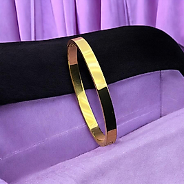Çelik kelepçe bileklik gold 6 cm kalınlık 0.6 mm
