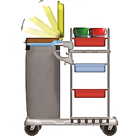 Kat Hizmet Arabası Tek Brandalı Plastik