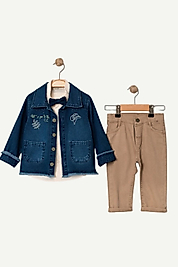 Erkek Çocuk 2-5 Yaş Papyonlu Üçlü Takım