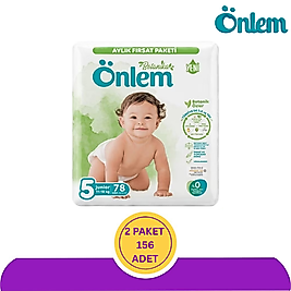 Önlem Botanika No:5 Junior Bebek Bezi 78'li (156 Adet)
