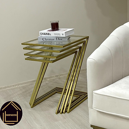 MAT GOLD 4 LÜ Z ZİGON ŞEFAF CAM