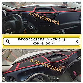 İveco 35 C15 Daily 2015+ Konsol Torpido A3D Koruma Koruyucu Kılıfı