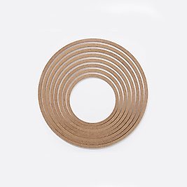 8'li ham mdf vidasız kasnak (6 MM Kalınlık) ( Toplam 5 takım )