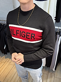 ZEROWEAR - TOMMYJEANS göğüs detaylı Premium kalite triko kazak