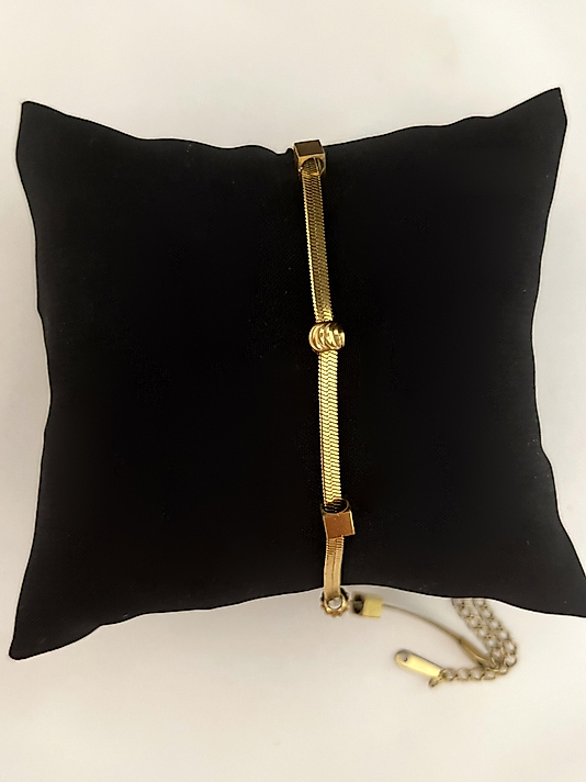 Çelik Toplu İtalyan Bileklik