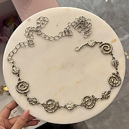 Silver Plaka Zincir Kemer