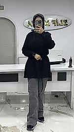 NOSHE İSPANYOL PAÇA PANTOLON GRİ