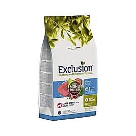 Exclusion Monoprotein Düşük Tahıllı Ton Balıklı ve Narlı Büyük Irk Yetişkin Köpek Maması (12 kg)