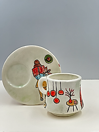 Terracotta Çini Fincan - 11